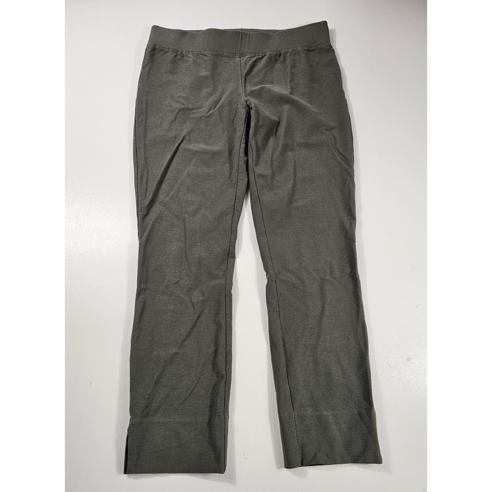 Eileen Fisher Viscose Blend green pull on pants EUC cropped Size XS *